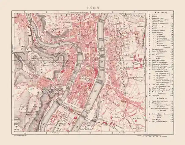 Carte de Lyon et de la métropole pour les zones d’intervention